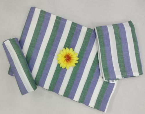 BEDSHEET STRIPE 72X100 2 PILLOW COVER